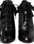 Dolce & Gabbana Black Jersey Stretch Ankle Boots Shoes