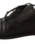 Dolce & Gabbana Black Leather Derby Dress Formal Shoes