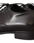 Dolce & Gabbana Black Leather Derby Dress Formal Shoes