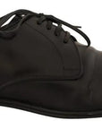 Dolce & Gabbana Black Leather Derby Dress Formal Shoes