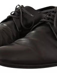 Dolce & Gabbana Black Leather Derby Dress Formal Shoes