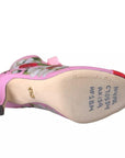 Dolce & Gabbana Multicolor Jersey Stretch Boots Open Toes Heels Shoes
