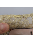 Dolce & Gabbana Gold Taormina Lace Crystal Heels Pumps Shoes