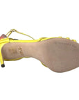 Dolce & Gabbana Yellow Butterfly Applique Sandals Shoes