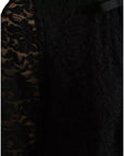Dolce & Gabbana Black Floral Lace Blouse T-shirt Staff Top