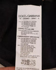 Dolce & Gabbana Black Polyester Logo Men Pullover Sweater