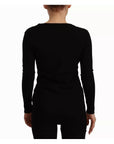 Dolce & Gabbana Black Wool Knit Button Down Cardigan Sweater