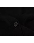 Dolce & Gabbana Black Wool Knit Button Down Cardigan Sweater