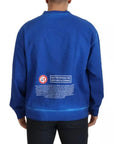 Dolce & Gabbana Blue DGWAY Cotton Crewneck Pullover Sweater