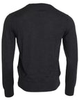 Dolce & Gabbana Dark Gray Cashmere Crewneck Pullover Sweater