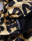 Dolce & Gabbana Gold Logo Print Turtleneck Pullover Sweater