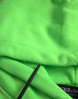 Dolce & Gabbana Neon Green Logo Pullover Hooded Sweatshirt Sweater