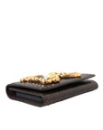 Dolce & Gabbana Brown Python Leather DG Girls Crossbody Phone Bag