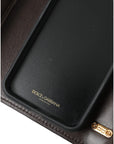 Dolce & Gabbana Brown Python Leather DG Girls Crossbody Phone Bag