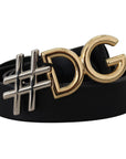 Dolce & Gabbana Black Leather Metal