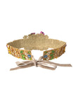 Dolce & Gabbana Multicolor Embellished Floral Crystal Wide Waist Belt