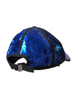 Dolce & Gabbana Royal Blue Sequin Baseball Hat Men