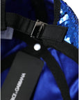 Dolce & Gabbana Royal Blue Sequin Baseball Hat Men