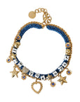 Dolce & Gabbana Gold Tone Brass Chain Iam The Star Bracelet