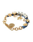 Dolce & Gabbana Gold Tone Brass Chain Star Fashion Bracelet