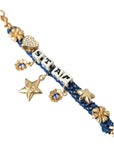 Dolce & Gabbana Gold Tone Brass Chain Star Fashion Bracelet