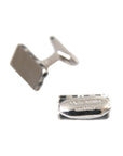 Dolce & Gabbana Silver Plated Metal Brass Pin Men Cufflinks