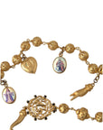 Dolce & Gabbana Gold Tone Chain Brass Beaded Statement Sicily Necklace