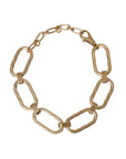 Dolce & Gabbana Gold Tone Brass Large Link Chain Jewelry Necklace