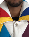 Dolce & Gabbana Multicolor Windbreaker Puffer Jacket Men