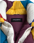 Dolce & Gabbana Multicolor Windbreaker Puffer Jacket Men