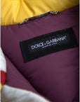 Dolce & Gabbana Multicolor Windbreaker Puffer Jacket Men