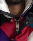 Dolce & Gabbana Multicolor Logo Windbreaker Puffer Jacket