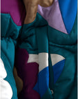 Dolce & Gabbana Multicolor Floral Windbreaker Puffer Jacket