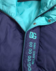 Dolce & Gabbana Navy Blue Quilted Windbreaker Puffer Jacket