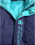 Dolce & Gabbana Navy Blue Quilted Windbreaker Puffer Jacket