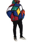 Dolce & Gabbana Multicolor Quilted Hooded Puffer Jacket