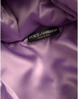 Dolce & Gabbana Multicolor Heart Logo Hooded Puffer Jacket