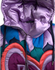 Dolce & Gabbana Multicolor Heart Logo Hooded Puffer Jacket