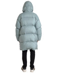 Dolce & Gabbana Light Blue Quilted Hooded Puffer Jacket Men