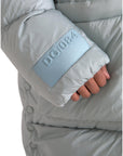 Dolce & Gabbana Light Blue Quilted Hooded Puffer Jacket Men