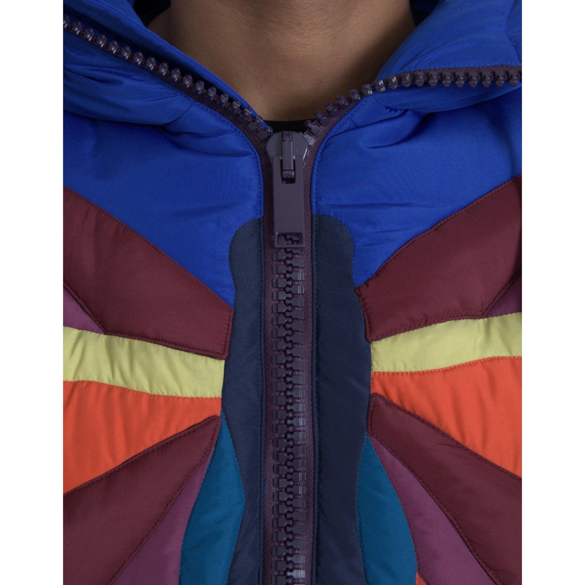 Dolce & Gabbana Multicolor Butterfly Hooded Puffer Jacket