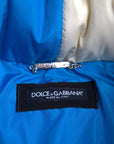 Dolce & Gabbana Multicolor Logo Windbreaker Puffer Jacket