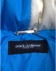 Dolce & Gabbana Multicolor Logo Windbreaker Puffer Jacket