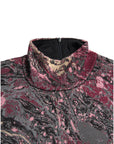 Dolce & Gabbana Multicolor Graphic Turtle Neck Men Sweater