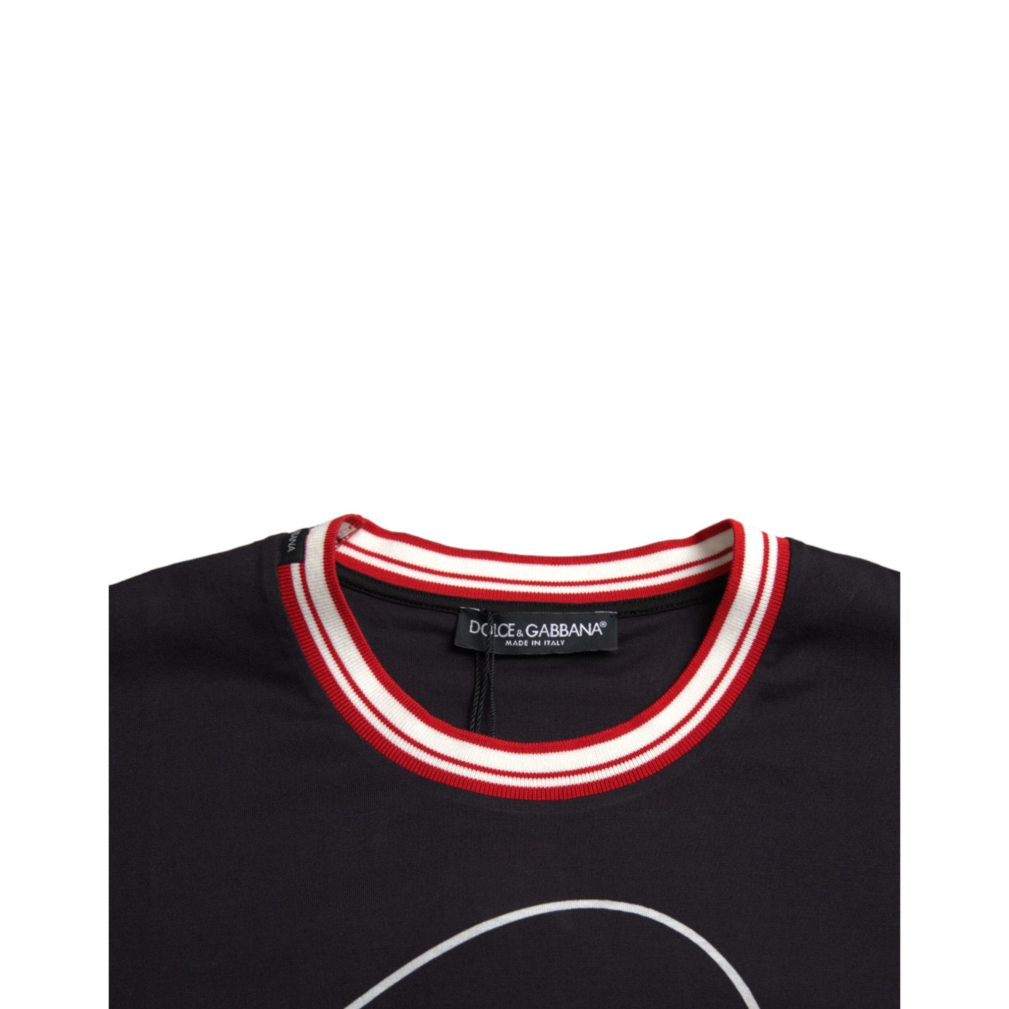 Dolce & Gabbana Black Cotton 2019 Year of the Pig T-shirt