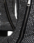 Dolce & Gabbana Black Rhinestone Crystal Chelsea Boots Shoes