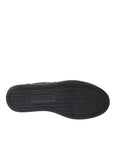 Dolce & Gabbana Black Leather Heart Embellished Sneakers Shoes