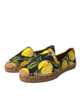 Dolce & Gabbana Multicolor Lemon Slip On Espadrilles Shoes
