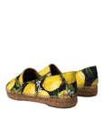 Dolce & Gabbana Multicolor Lemon Slip On Espadrilles Shoes