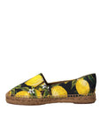 Dolce & Gabbana Multicolor Lemon Slip On Espadrilles Shoes